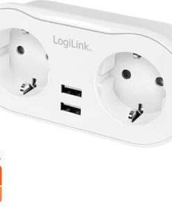 LogiLink Smart Ταφ 2 Θέσεων με 2 USB-A SH0102