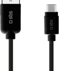 Alternative view of SBS Regular USB 2.0 to micro USB Cable Μαύρο 1.5m (CABLEMICROC15K)