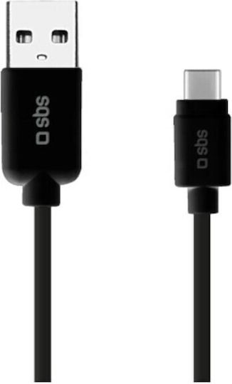 SBS Regular USB 2.0 to micro USB Cable Μαύρο 1.5m (CABLEMICROC15K) - Image 2