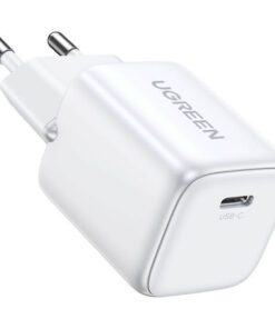 Ugreen Φορτιστής Χωρίς Καλώδιο GaN με Θύρα USB-C 30W Power Delivery Λευκός (Nexode Mini)