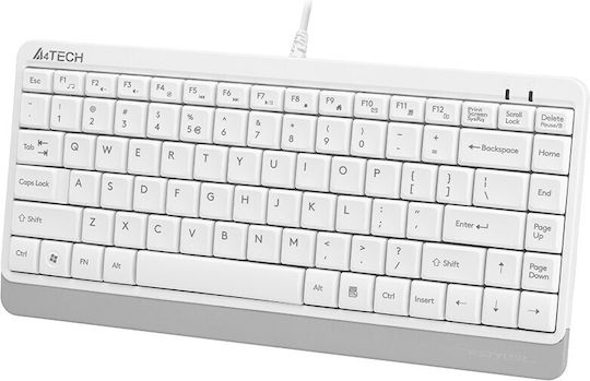 A4Tech Fstyler FK11 Πληκτρολόγιο Αγγλικό US Λευκό - Image 2