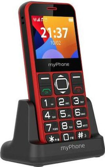 MyPhone Halo 3 Single SIM Κινητό με Μεγάλα Κουμπιά (Αγγλικό Μενού) Κόκκινο