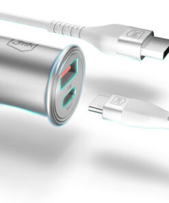 Alternative view of 3MK Φορτιστής Αυτοκινήτου HyperCar 30W με Θύρες: 1xUSB 1xType-C Ασημί 3MK3755