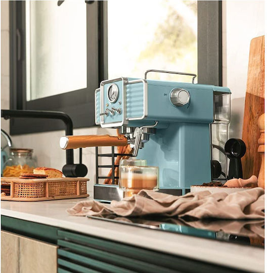 Cecotec Power Espresso 20 Tradizionale Μηχανή Espresso 1350W Πίεσης 20bar Light Blue - Image 7
