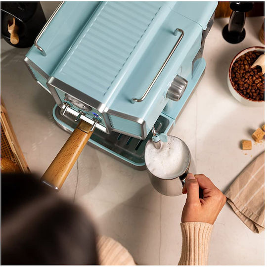 Cecotec Power Espresso 20 Tradizionale Μηχανή Espresso 1350W Πίεσης 20bar Light Blue - Image 6