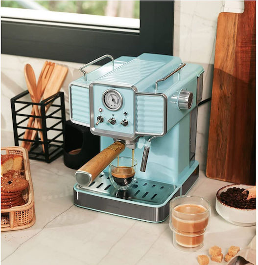 Cecotec Power Espresso 20 Tradizionale Μηχανή Espresso 1350W Πίεσης 20bar Light Blue - Image 8