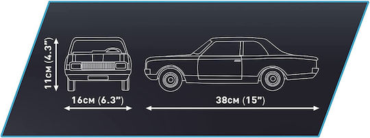 Cobi Τουβλάκια Opel Rekord C Schwarze Witwe για 10+ Ετών 2078τμχ COBI-24333 - Image 5