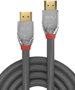 Alternative view of Lindy Cromo Line HDMI 2.0 Cable HDMI male - HDMI male 10m Γκρι 37876