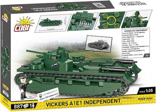 Cobi Τουβλάκια Vickers A1E1 Independent για 9+ Ετών 887τμχ COBI-2990 - Image 3
