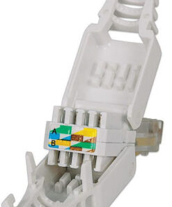 Alternative view of Intellinet Βύσμα RJ-45 male Cat5e Λευκό 790482
