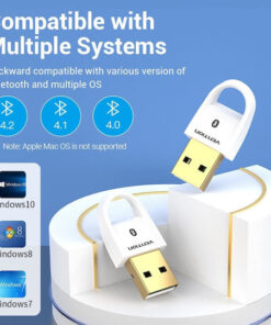 Alternative view of Vention USB Bluetooth 5.0 Adapter με Εμβέλεια 20m Λευκό (CDSW0)