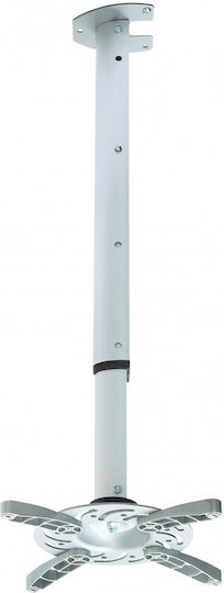 Techly Βάση Projector Οροφής ICA-PM-102 με Μέγιστο Φορτίο 15kg Ασημί - Image 2