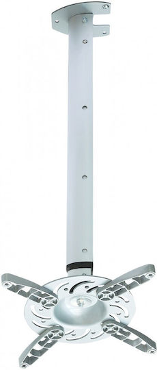 Techly Βάση Projector Οροφής ICA-PM-102 με Μέγιστο Φορτίο 15kg Ασημί - Image 3