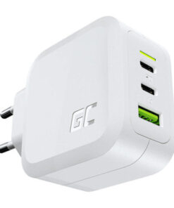 Alternative view of Green Cell Φορτιστής Χωρίς Καλώδιο GaN με Θύρα USB-A και 2 Θύρες USB-C 65W Power Delivery / Quick Charge 3.0 Λευκός (CHARGC08W)