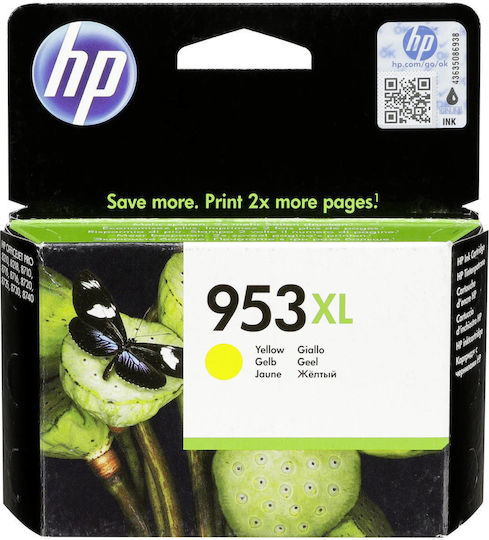 HP 953XL Γνήσιο Μελάνι Εκτυπωτή InkJet Κίτρινο (F6U18AE) - Image 2