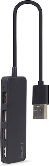 Gembird USB 2.0 Hub 4 Θυρών με σύνδεση USB-A (UHB-U2P4-06) - Image 2