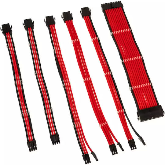Kolink Core Adept Braided Cable Extension Kit Peripheral - Peripheral Cable Κόκκινο COREADEPT-EK-RED - Image 2