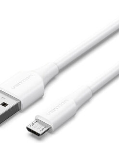 Vention Regular USB 2.0 to micro USB Cable Λευκό 1m (CTIWF)