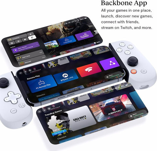 Backbone One Playstation Ενσύρματο Gamepad για iOS Λευκό - Image 5