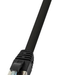 LogiLink S/FTP Cat.6a Καλώδιο Δικτύου Ethernet 1m Μαύρο 1τμχ CQ6145S