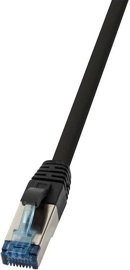LogiLink S/FTP Cat.6a Καλώδιο Δικτύου Ethernet 1m Μαύρο 1τμχ CQ6145S