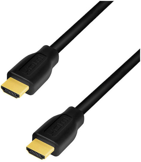 LogiLink HDMI 2.0 Cable HDMI male - HDMI male 2m Μαύρο (CH0101) - Image 2