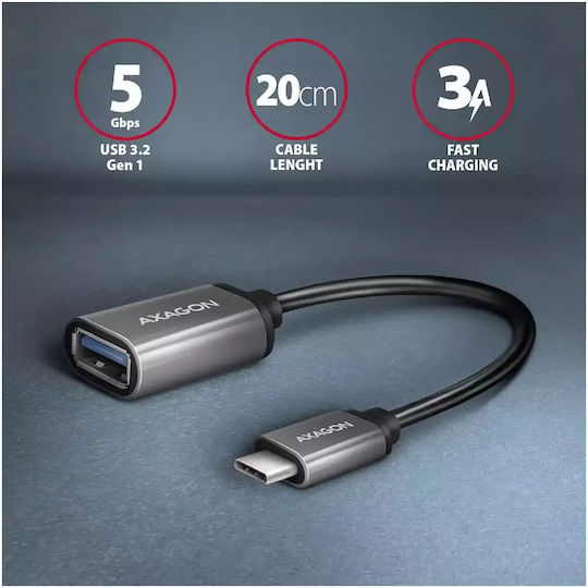 Axagon Μετατροπέας USB-C male σε USB-A female 1τμχ RUCM-AFAC - Image 5