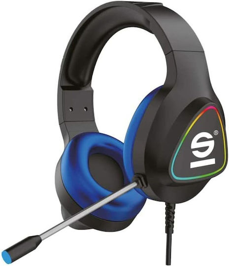 Sparco Over Ear Gaming Headset με σύνδεση 3.5mm / USB Black / Blue