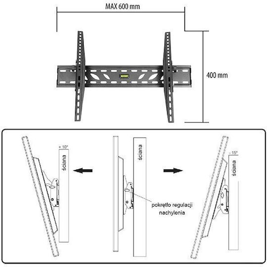 Tracer Wall 660 Επιτοίχια έως 60" και 50kg - Image 3