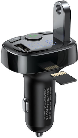 Baseus FM Transmitter Αυτοκινήτου με Bluetooth / MicroSD / USB CCMT000001 - Image 3