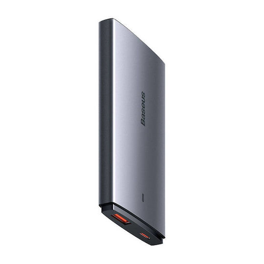Baseus Φορτιστής GaN με Θύρα USB-A και Θύρα USB-C και Καλώδιο USB-C 65W Γκρι (Gan5) - Image 6