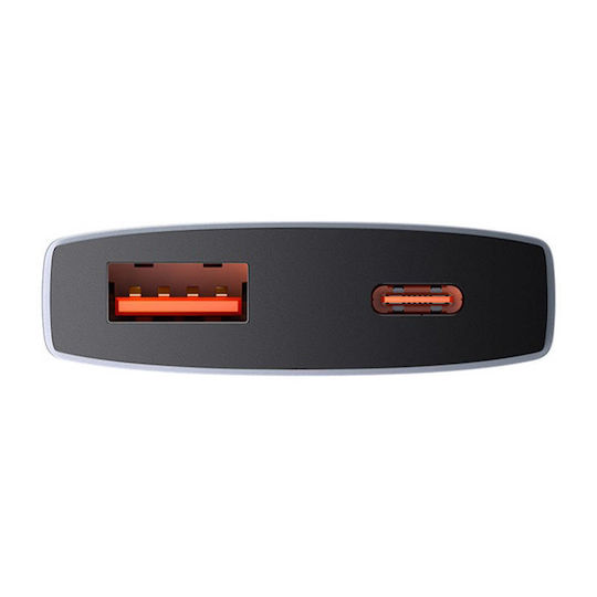 Baseus Φορτιστής GaN με Θύρα USB-A και Θύρα USB-C και Καλώδιο USB-C 65W Γκρι (Gan5) - Image 8