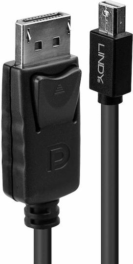 Lindy Cable DisplayPort male - mini DisplayPort male Μαύρο (41646)