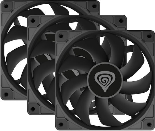 Natec Oxal 120 Case Fan με Σύνδεση 3-Pin 3τμχ - Image 3