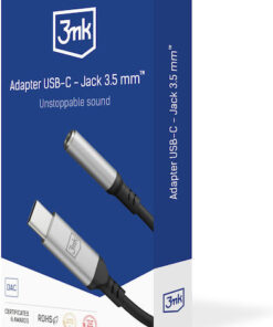 Alternative view of 3MK Μετατροπέας USB-C male σε 3.5mm female 1τμχ