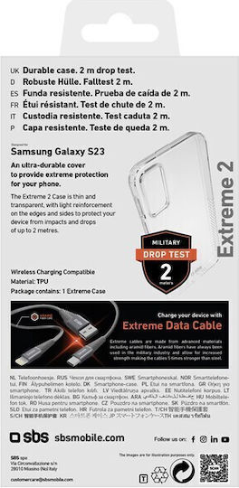 SBS EXTREAM X2 Back Cover Σιλικόνης 2mm Διάφανο (Galaxy S23) UNBKEX2SAS23 - Image 4
