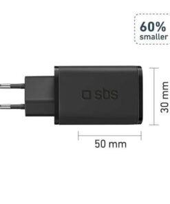 Alternative view of SBS Φορτιστής Χωρίς Καλώδιο GaN με Θύρα USB-C 65W Power Delivery Μαύρος (TRGAN1C65W)