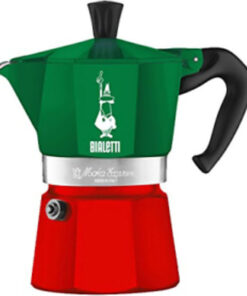 Bialetti Moka Express Tricolore Μπρίκι Espresso 3cups Πράσινο 0005322