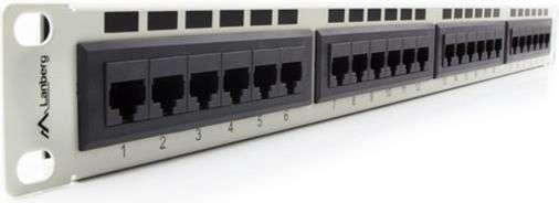 Lanberg Patch Panel για Rack 1U 19" 24 Θυρών cat6 Γκρι PPU6-1024-S - Image 3