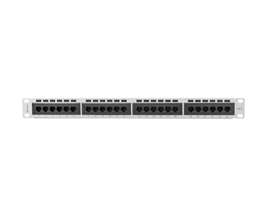 Lanberg Patch Panel για Rack 1U 19" 24 Θυρών cat6 Γκρι PPU6-1024-S - Image 5
