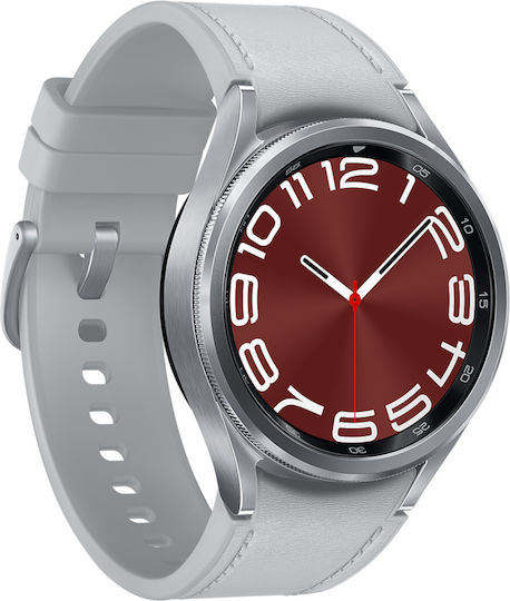 Samsung Galaxy Watch6 Classic Bluetooth Stainless Steel 43mm Αδιάβροχο με Παλμογράφο (Ασημί) - Image 3