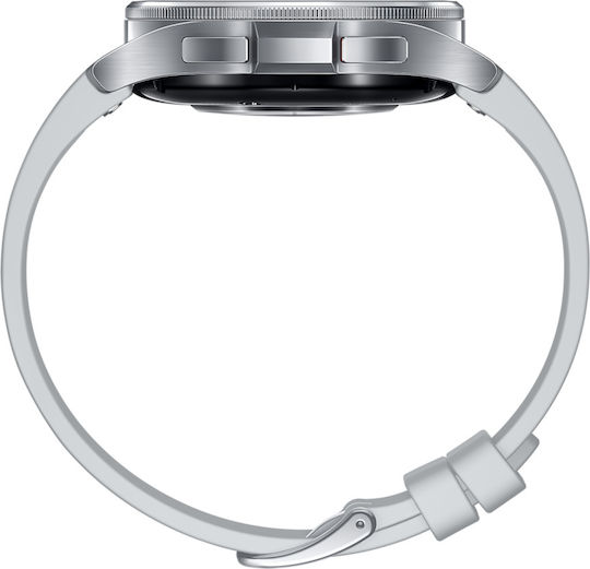 Samsung Galaxy Watch6 Classic Bluetooth Stainless Steel 43mm Αδιάβροχο με Παλμογράφο (Ασημί) - Image 5