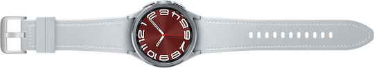 Samsung Galaxy Watch6 Classic Bluetooth Stainless Steel 43mm Αδιάβροχο με Παλμογράφο (Ασημί) - Image 6