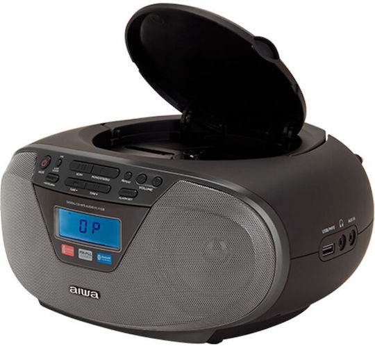 Aiwa Φορητό Ηχοσύστημα BBTU-400BK με Bluetooth / CD / Ραδιόφωνο / USB σε Μαύρο Χρώμα - Image 3
