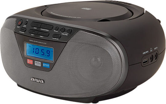 Aiwa Φορητό Ηχοσύστημα BBTU-400BK με Bluetooth / CD / Ραδιόφωνο / USB σε Μαύρο Χρώμα - Image 4