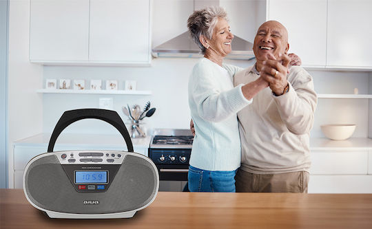 Aiwa Φορητό Ηχοσύστημα BBTU-400BK με Bluetooth / CD / Ραδιόφωνο / USB σε Μαύρο Χρώμα - Image 5