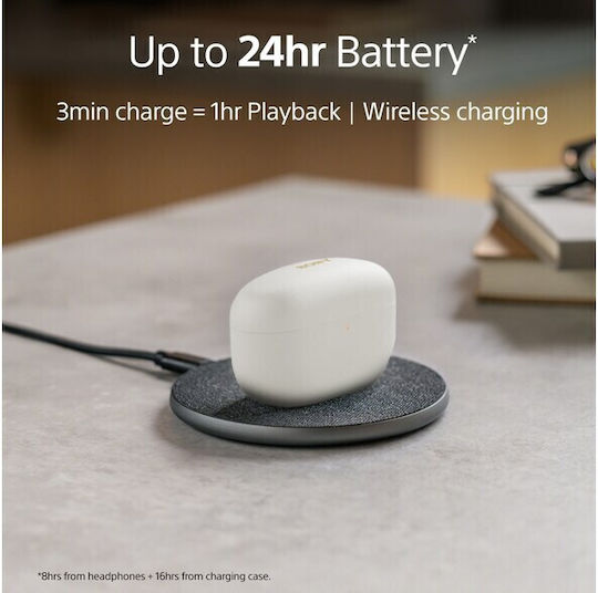 Sony WF-1000XM5 In-ear Bluetooth Handsfree Ακουστικά με Θήκη Φόρτισης Ασημί - Image 2