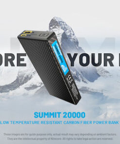Alternative view of NiteCore Summit 20000 Power Bank 20000mAh 20W με Θύρα USB-A και Θύρα USB-C Μαύρο