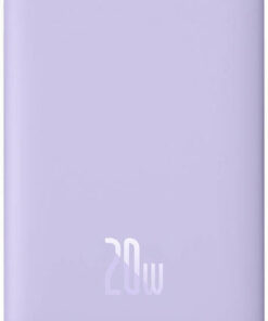 Alternative view of Baseus Mini Power Bank 10000mAh 20W με Θύρα USB-C Power Delivery Μωβ