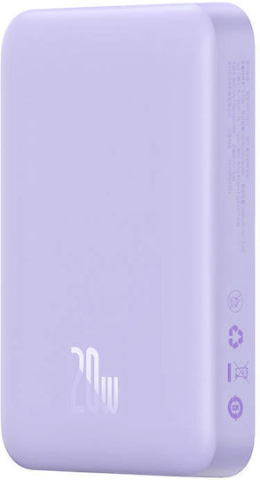Baseus Mini Power Bank 10000mAh 20W με Θύρα USB-C Power Delivery Μωβ - Image 6